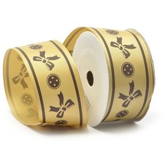 CK-14.3 цв.156 Лента репсовая с рисунком TBY.ЛДР.CK-14.3 шир.4см цв.156 уп.9,14 м Ideal