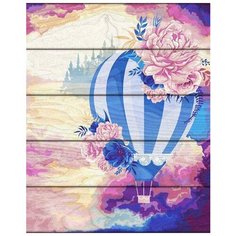 Картина по номерам по дереву Flamingo «Воздушный шар», 40x50 см