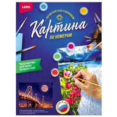 Картина по номерам на картоне "Неспящий мегаполис" Lori