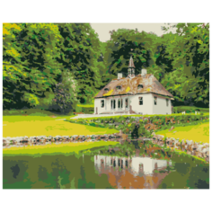 Домик в Дании живопись на холсте 40х50 ( HS1270 ) Hobruk