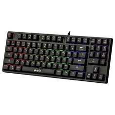 Игровая клавиатура HIPER MK-2 CHASE чёрная (TKL, USB, Outemu, RGB подсветка)