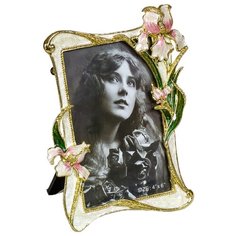 Металлическая фоторамка 10х15 см «Цветы» Smiles