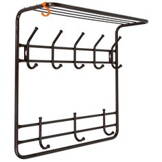 ВЕШАЛКА НАСТЕННАЯ 2 ЯРУСА (8 КРЮЧКОВ) 600*220*575 ММ МЕДНЫЙ АНТИК (1/2) ВСП 8МА ЗМИ