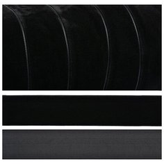 Лента бархатная TBY.LB2003 нейлон шир.20мм цв.черный уп.20м Ideal