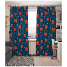 Фотошторы Сирень габардин 145*260 см (комплект - 2 шт.) 20468