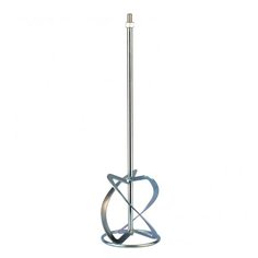 Насадка для миксера, для легких растворов, 160 х 590 мм, оцинкованная, хвостовик резьба М14 Сибртех