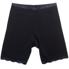 Pompea Трусы панталоны с высокой талией Ingrosso P1/28 с кружевной каймой, размер 5XL, черный
