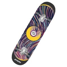 Детский скейтборд ATEMI ASB31D04, 31x8, фиолетовый/желтый
