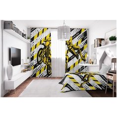 Фотошторы Сирень блэкаут 145*260 см, 2 шт. (комплект - 2 шт.)