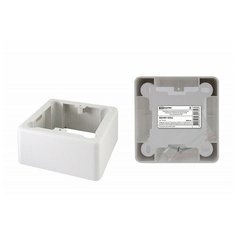 Коробка установочная ОП 85х85х42 мм, 1-местная, подъемная, белая, IP20, инд. штрихкод TDM