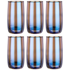 Набор стаканов из 6 шт лазурит 330 мл Lefard (194-532)