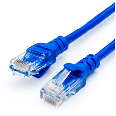 Патч-корд Atcom RJ-45 (m) - RJ-45 (m) CAT5e UTP, синий, 10 м