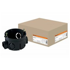 Установочная коробка СП D68х40мм, саморезы, стыковочные узлы, IP20, TDM