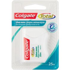 Colgate TOTAL зубная лента с фтором и мятным вкусом, 25 м