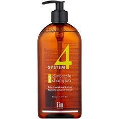 Sim Sensitive терапевтический шампунь SYSTEM 4 Climbazole Shampoo 2 для сухих, окрашенных и поврежденных волос, 500 мл