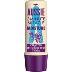 Aussie 3 Minute Miracle Moisture Средство интенсивного ухода для сухих и поврежденных волос, 250 мл