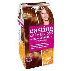 LOreal Paris Casting Creme Gloss стойкая краска-уход для волос, 534, Кленовый сироп