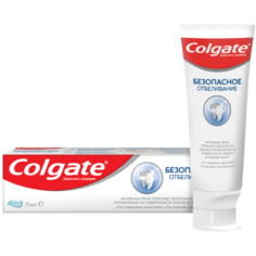 Зубная паста Colgate Безопасное Отбеливание отбеливающая, 75 мл