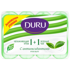 Крем-мыло кусковое DURU Soft sensations 1+1 Зелёный чай, 90 г, 4 шт.
