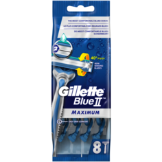 Бритвенный станок Gillette Blue II Maximum, 8 шт.