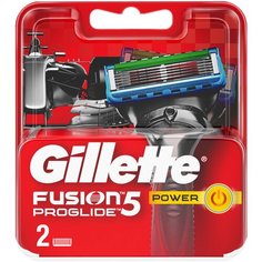 Сменные кассеты Gillette Fusion5 ProGlide Power, 2 шт.
