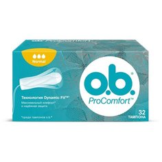 O.b. тампоны ProComfort Normal, 3 капли, 32 шт.