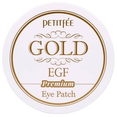 Petitfee Гидрогелевые патчи для век с золотыми частицами и фактором роста Hydrogel eye patch premium Gold & EGF, 60 шт.