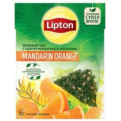 Чай зеленый Lipton Mandarin Orange в пирамидках, 20 шт.
