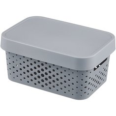 CURVER Коробка с крышкой Infinity 12,5x17,5x26см серый