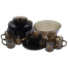Столовый сервиз Luminarc Ocean Eclipse L5109, 6 персон, 31 предм., коричневый