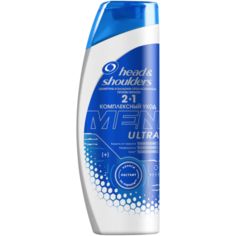 Head & Shoulders шампунь и бальзам-ополаскиватель против перхоти Men Ultra 2в1 Комплексный уход Special Edition, 360 мл
