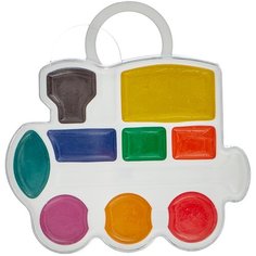 Луч Краски акварельные фигурные Кроха Паровозик 9 цветов (11С683-08)