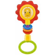 Прорезыватель-погремушка Happy Baby Flower Twist разноцветный