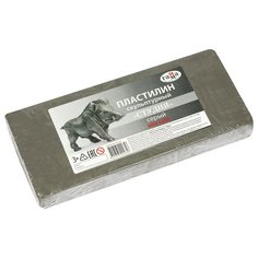 Пластилин ГАММА Студия мягкий серый 1000 г (2.80.Е100.004.2) Gamma