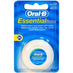 Oral-B зубная нить Essential вощеная