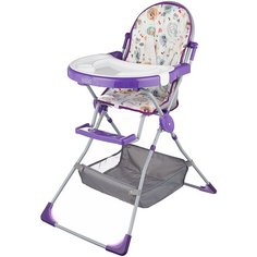 Стульчик для кормления Selby SH-252, совы фиолетовый