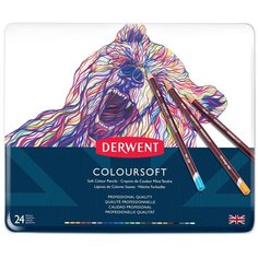 Derwent Цветные карандаши Coloursoft, 24 цвета (0701027)