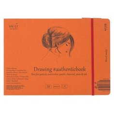Альбом для смешанных техник Smiltainis Mixed media album Authentic 24.5 х 17.6 см, 200 г/м², 18 л.