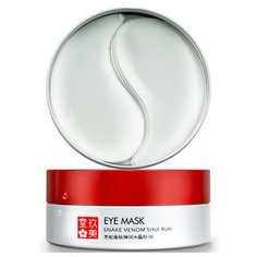 Jomtam Гидрогелевые патчи для кожи вокруг глаз со змеиным ядом Eye Mask Snake Venom Shui Run, 60 шт.