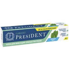 PresiDENT крем для фиксации протезов Garant мятный вкус, 40 г