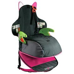 Бустер группа 3 (22-36 кг) trunki BoostApak, черный/розовый