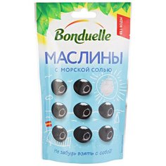 Bonduelle Маслины без косточки с морской солью, 215 мл