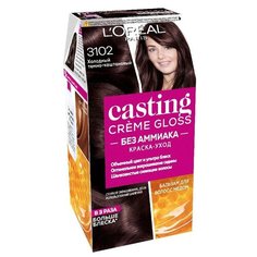 LOreal Paris Casting Creme Gloss стойкая краска-уход для волос, 3102 холодный темно-каштановый