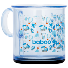 Чашка baboo Transport (8-401), прозрачный/голубой