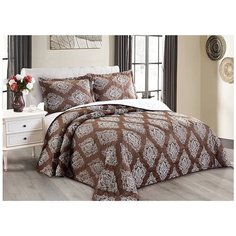 Комплект с покрывалом Cleo Versailles 240х260 см, коричневый