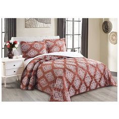 Комплект с покрывалом Cleo Versailles 220х240 см, темно-красный