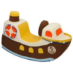 Качалка PAREMO Кораблик PCR816-01 белый/желтый/коричневый