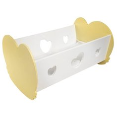 PAREMO Кроватка-люлька для кукол (PFD120) желтый