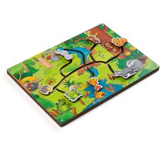 Головоломка PAREMO Сортер Лабиринт-пара Лес (PE720-128) зеленый