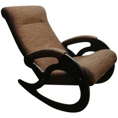 Кресло-качалка Сириус Венера размер: 62х105 см, обивка: ткань, цвет: орех темный/темно-коричневый Sirius